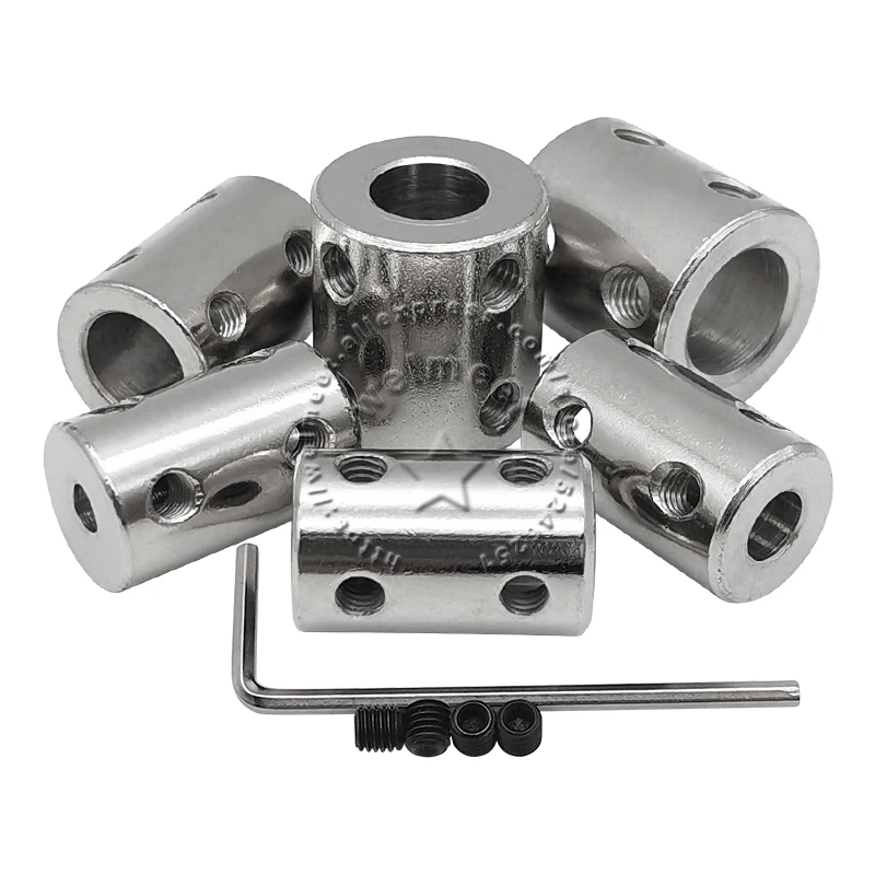 Rigid Shaft Coupler 1pcs 3.17mm-12mm Rigid Shaft Coupling Coupler Motor Connector Sleeve #45 Steel