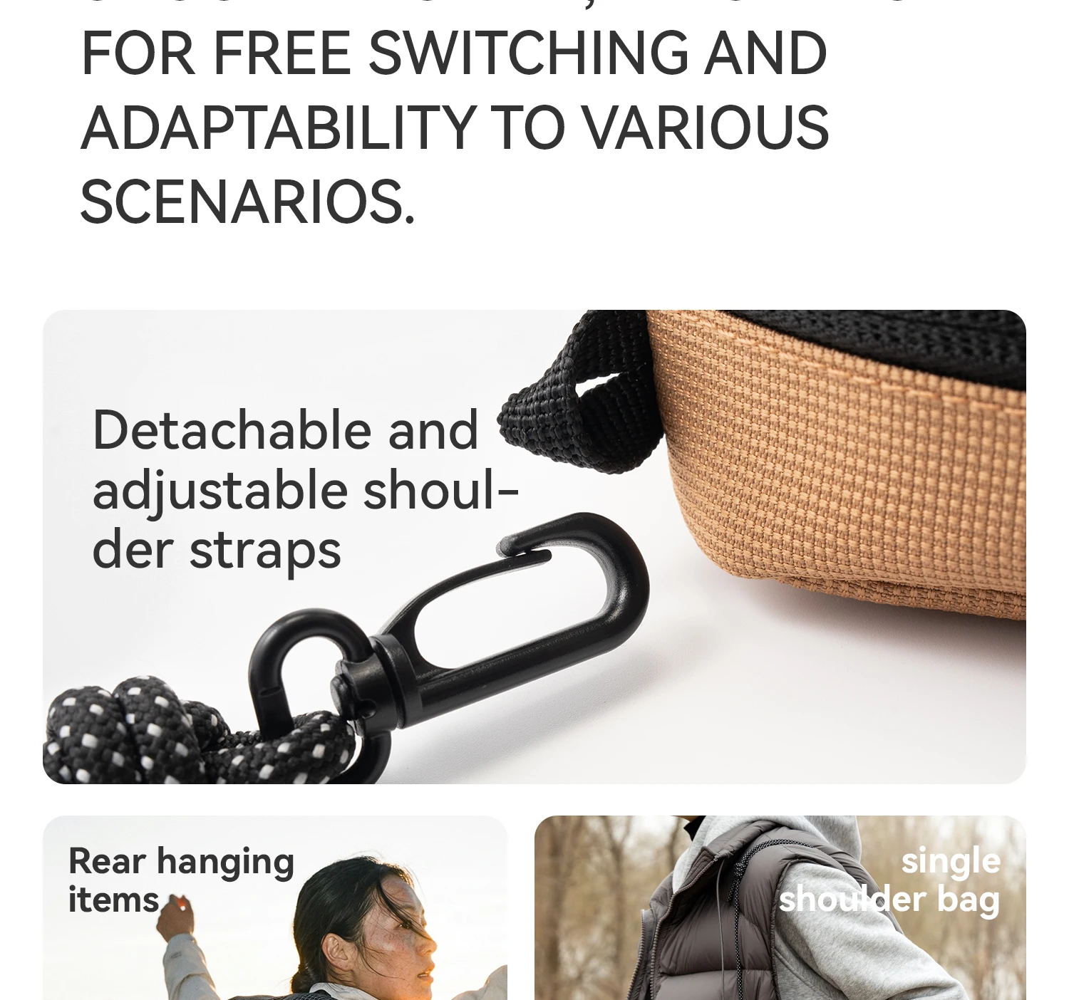 vielseitige Sling-Tasche