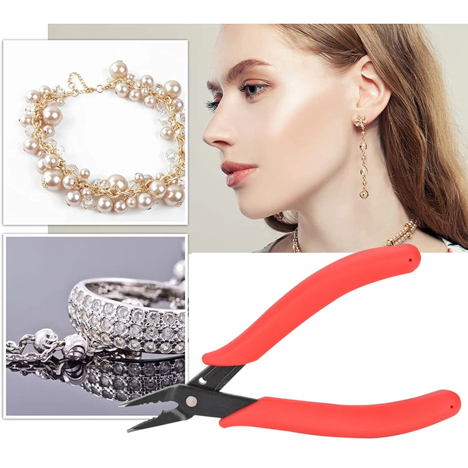 Pinze Per Creazione Gioielli In Acciaio Al Carbonio - Con 4 Testine In Nylon, Anti-Graffio Per Fili E Perline - Foto 10