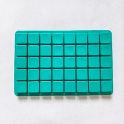 Mini Square Silicone Baking Mold for Chocolate, Candy, Pudding, and Ice (Kong  green)