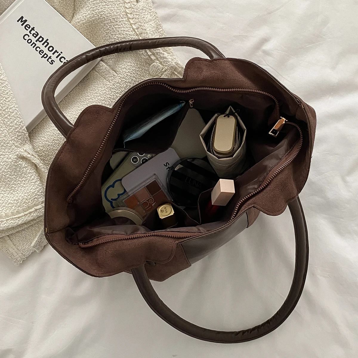 Anti-Theft Myco Crossbody Bag - Compact Unisex Shoulder Pack with 5-Zip Pockets for Phone/Wallet (Airport Safe & Tsa Approved)