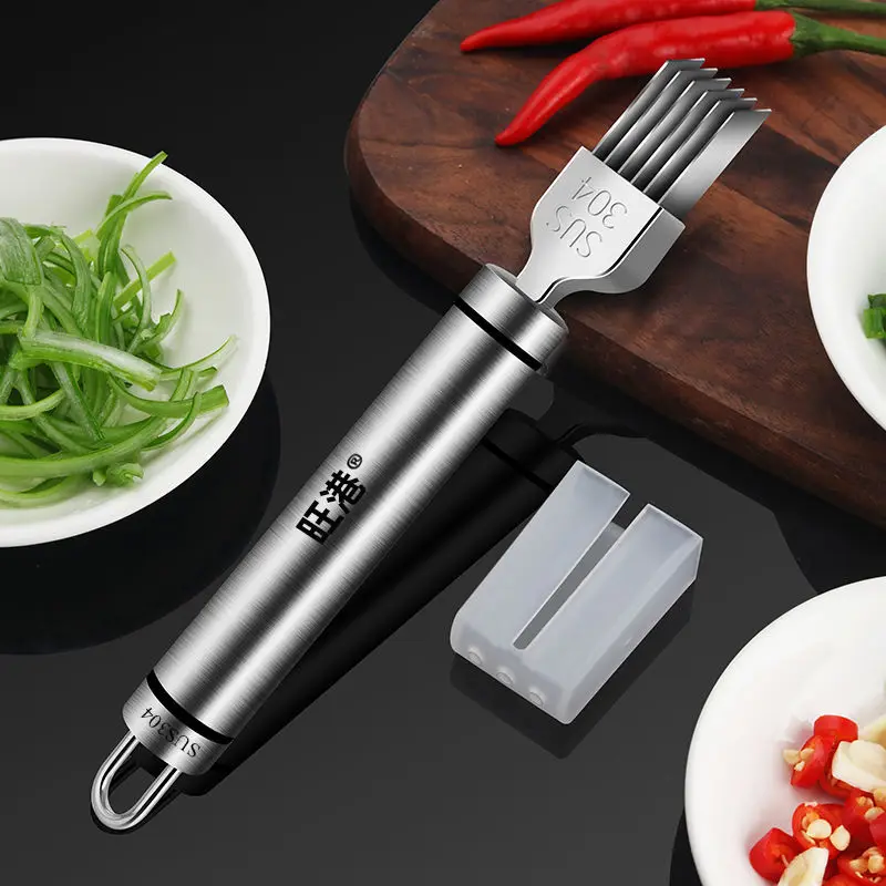 

304 нержавеющая сталь артефакт Многофункциональный строгальный Измельченный зеленый лук Овощной кухонный гаджет