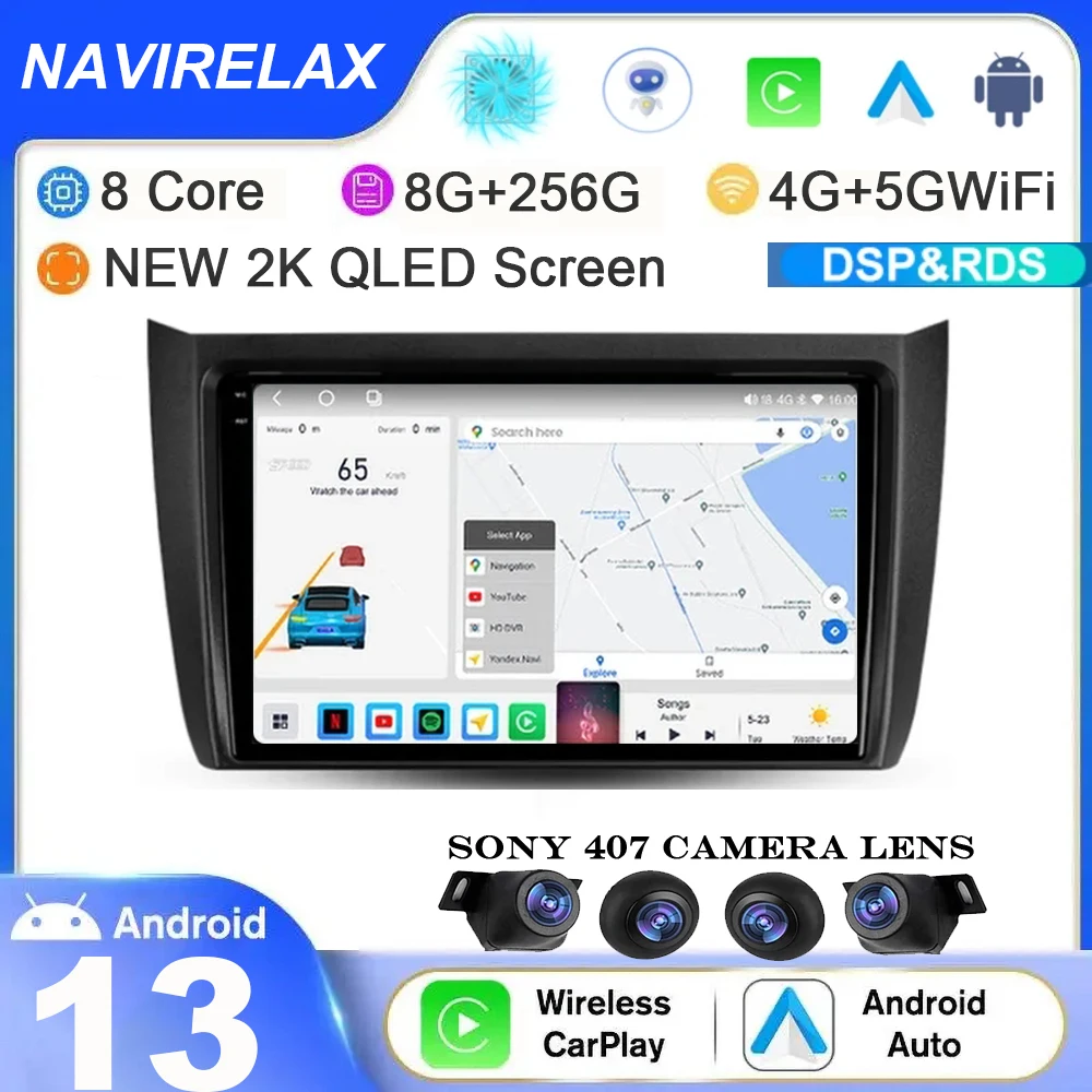 

Android 13 For Lifan 620EV 650EV 2015 - 2019 Car Radio Multimedia Video Player GPS Auto Carplay 360 Camera WIFI QLED Navigation