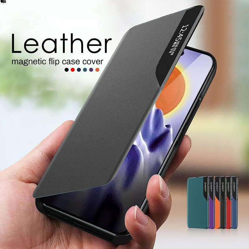 A30 S A 30 S A307F A307Fn View Window Smart Flip Case Per Samsung Galaxy A30S Cover Luxury Original Magnetic Leather Phone Fundas
