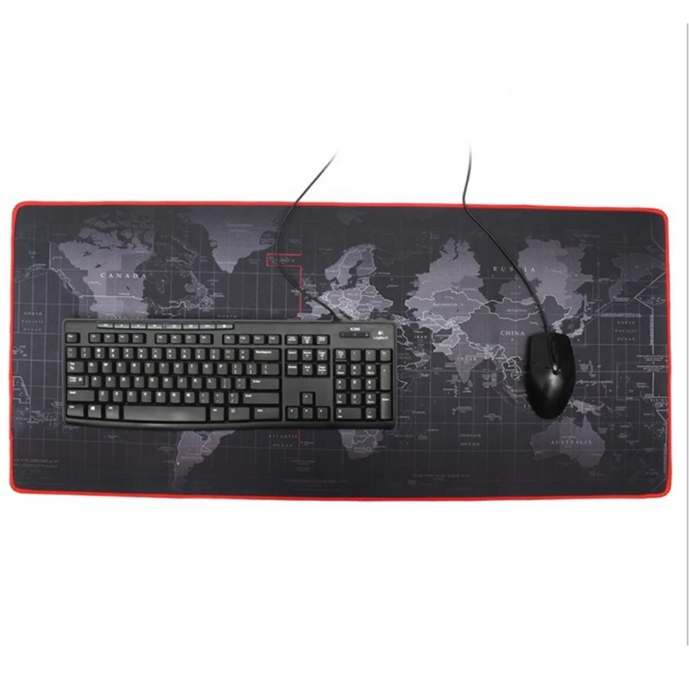 Large Gaming Mouse Pad 3 size Red/Blue/Black Locking Edge Mousepad Mouse Mat Keyboard Mat Table For PC Computer Laptop Gamer
