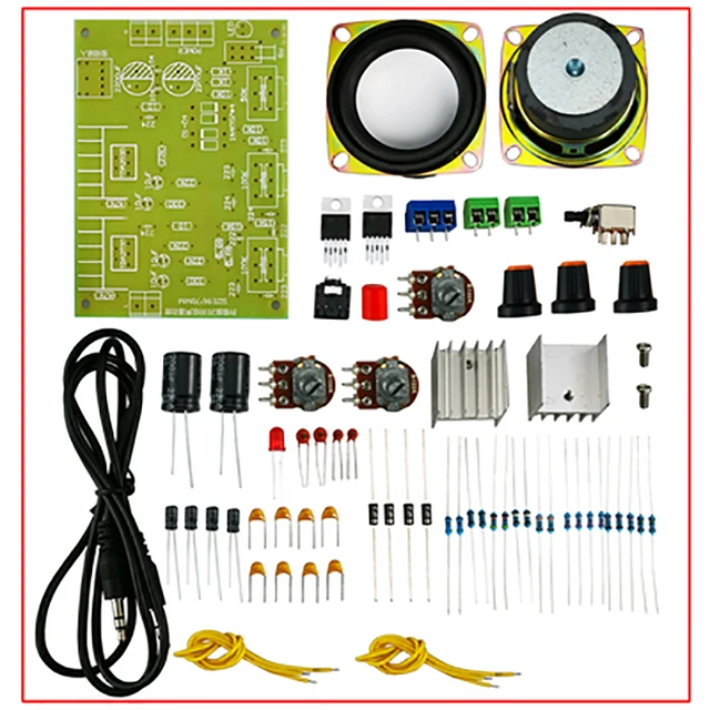TDA2030 Dual Channel Speaker Audio Production Electronic DIY Kit