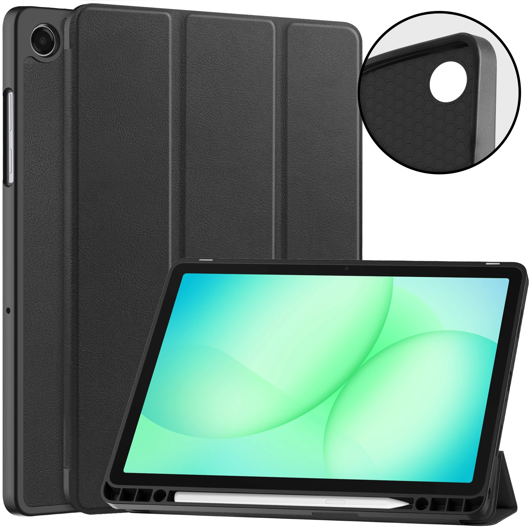 Premium Leather Magnetic Case with Pen Slot