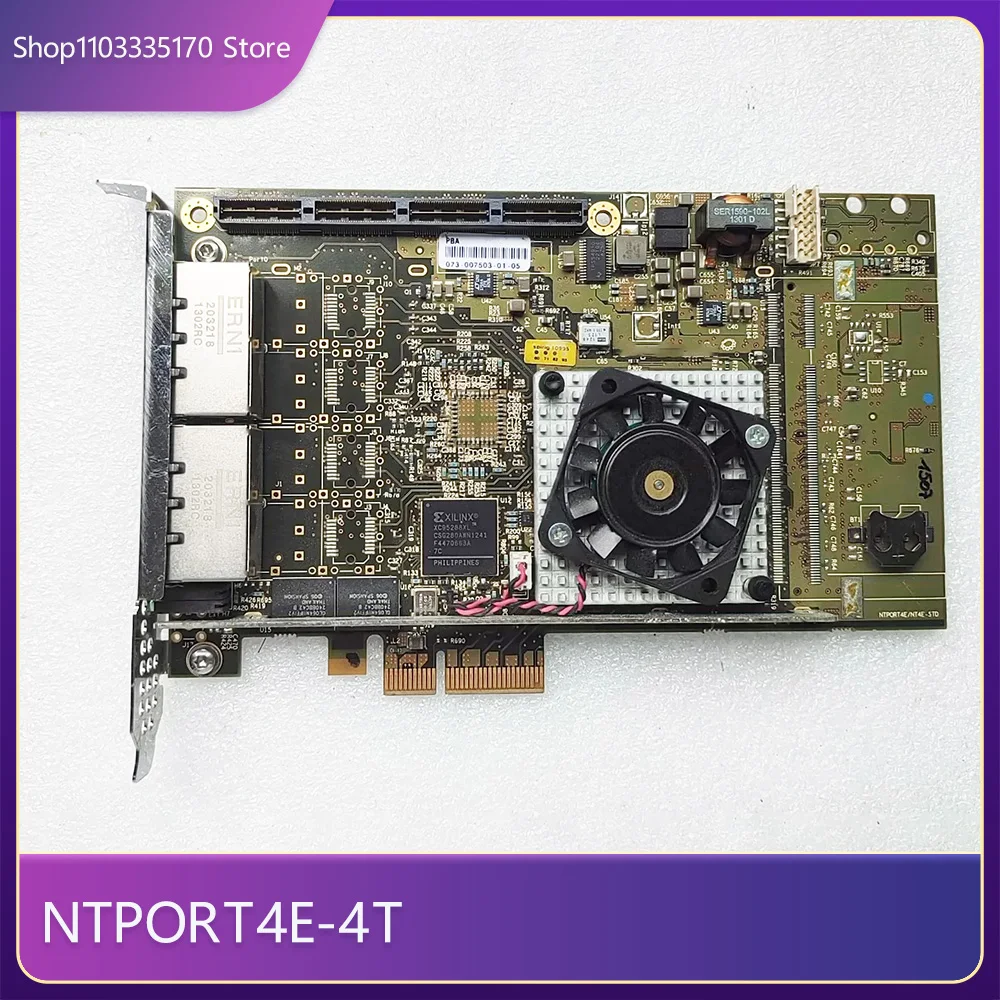 For Napatech NTPORT4E 4T 073 007503 01 801 0087 07 1 Four port Gigabit Network Interface
