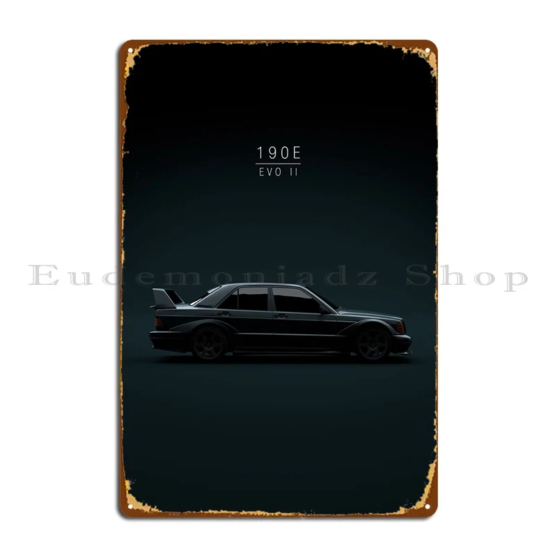 

1990 190e Evolution Ii металлический знак, железная настенная пещера, Настенный декор, создание оловянного знака, плакат