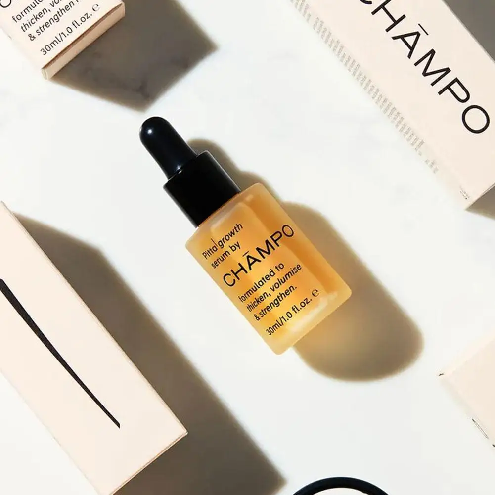 CHĂMPO Siero per la crescita e l'infoltimento dei capelli, Essenza volumizzante e rinforzante anticaduta, Nutriente in profondità, Idratante e Lisciante - immagine 6