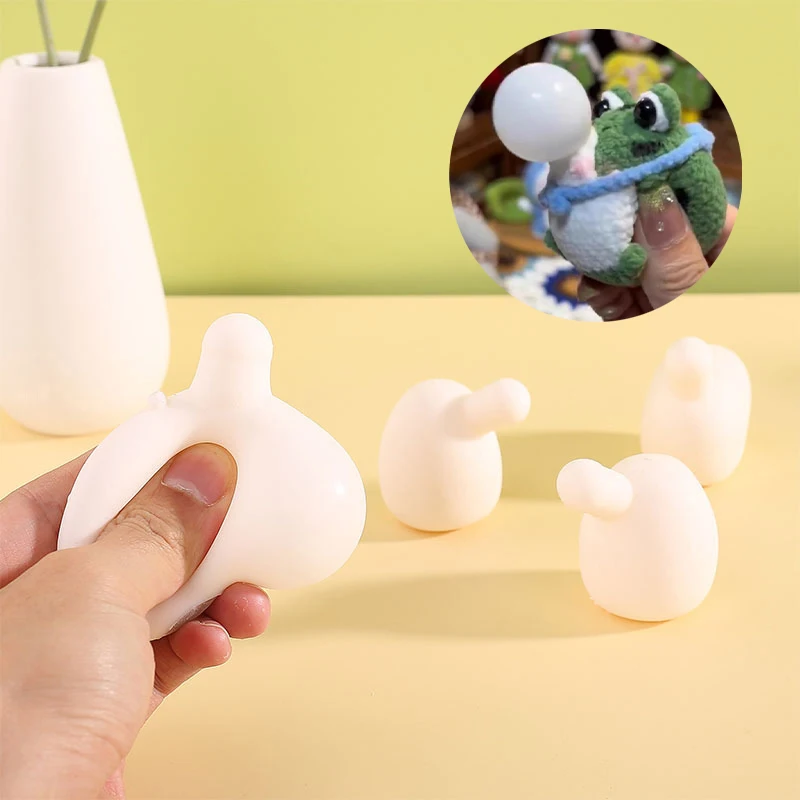 5개의 불안 완화 스퀴즈 토이 DIY 액세서리, 성인용 블로우 버블 장난감, 자폐 아동 스트레스 해소용 볼 삽입형 핀치 토이