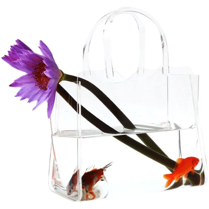 

Sell acrylic bags, vases, transparent shopping bags, small fish tanks, flower pots, fashion street photography props
