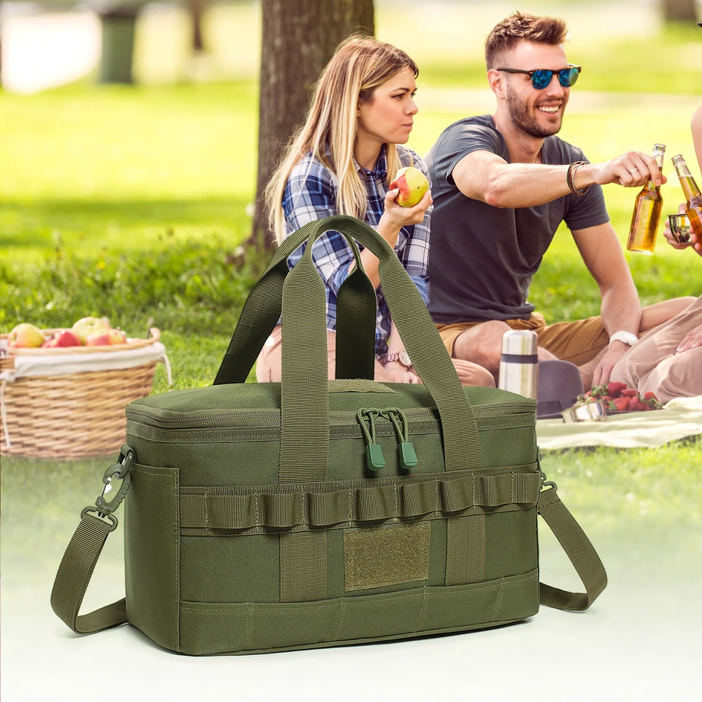 Outdoor Heavy Duty Lunch Bag Large Capacity Outdoor Picnic Bag Camping Cooler for Camping Picnic Beach Work Trip