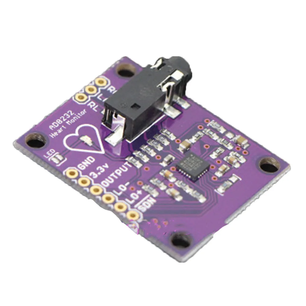 

CJMCU-8232 AD8232 Electrophysiology Measurement Pulse Cardiac Electrocardiogram Monitoring Sensor Module