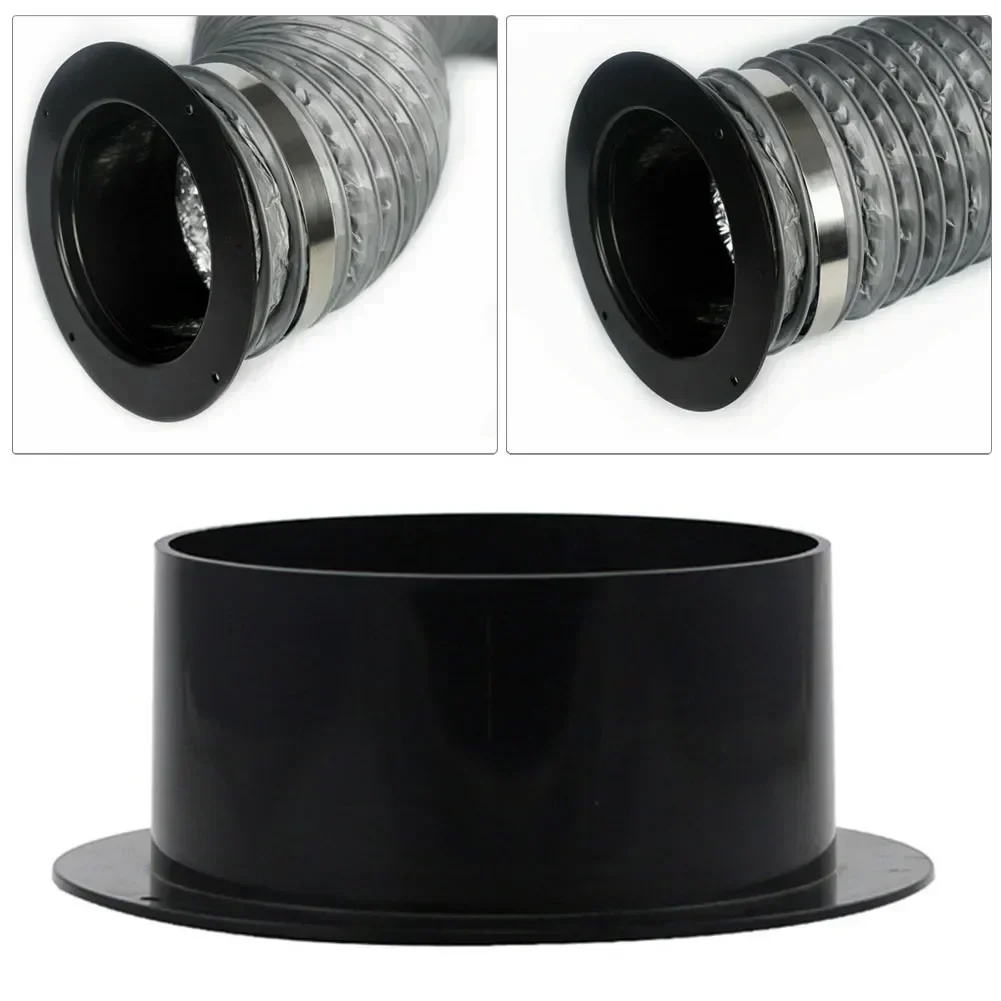 100/125/150mm Straight Pipe Flange Connector Ventilation Ducting Exhaust Pipe Connectors Air Outlet Exhaust Outlet Connector