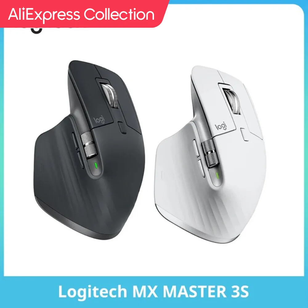 AliExpress Collection 로지텍 MX 마스터 3S 무선 블루투스 마우스, 하이...
