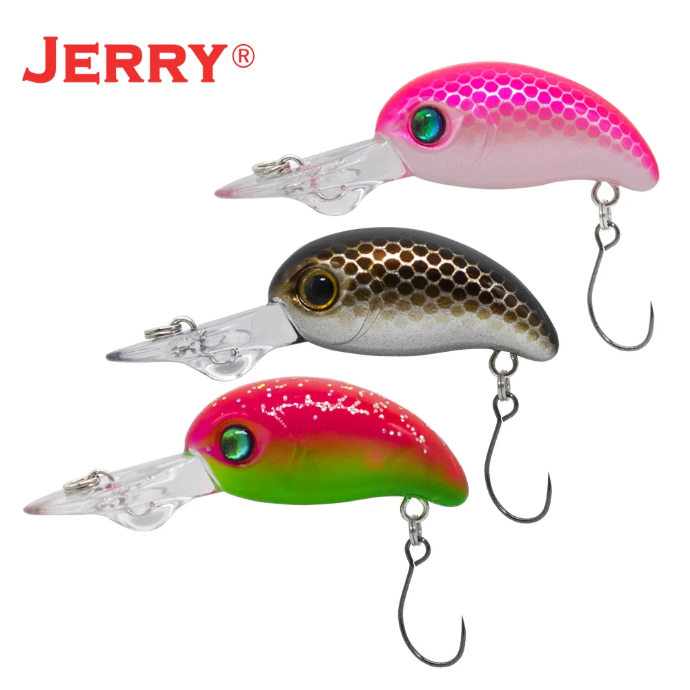 Jerry Competitor Trout Lures Floating Deep Diving Crank Wobbler Hard Bait  Plug Spinning Fishing Lure Glow UV Colors Stream&Lake