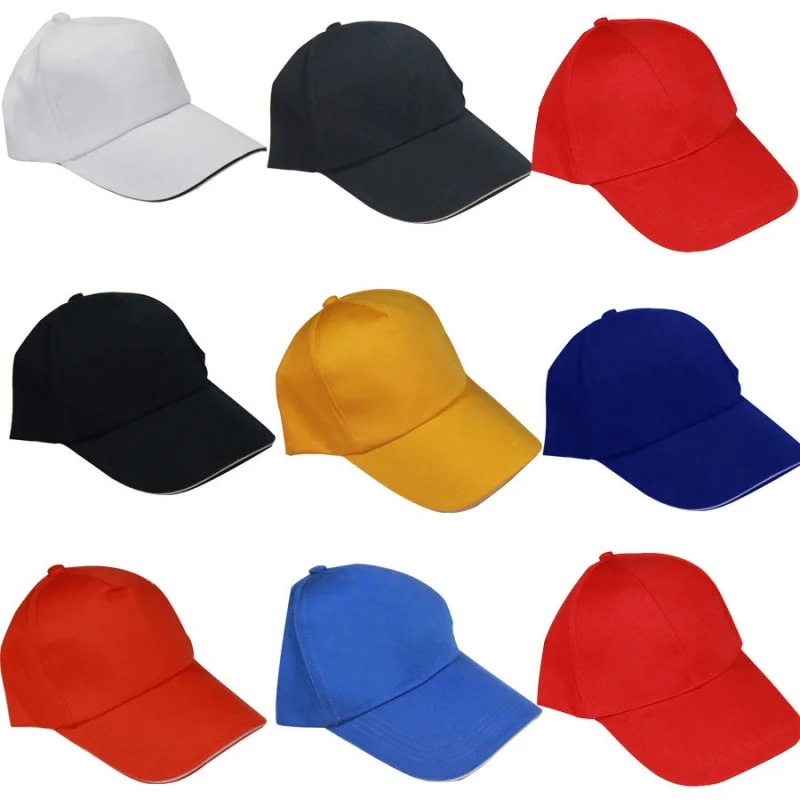 Novel Dingheng Overalls Rear Adjustable Multi-Color Peaked Cap Double-Layer Hat