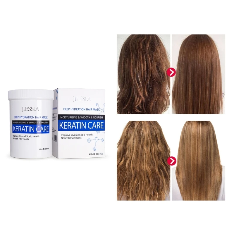 Jiessia Keratin Repair Hair Treatments Cream Curly Hair Straightening Cream Drop Shipping