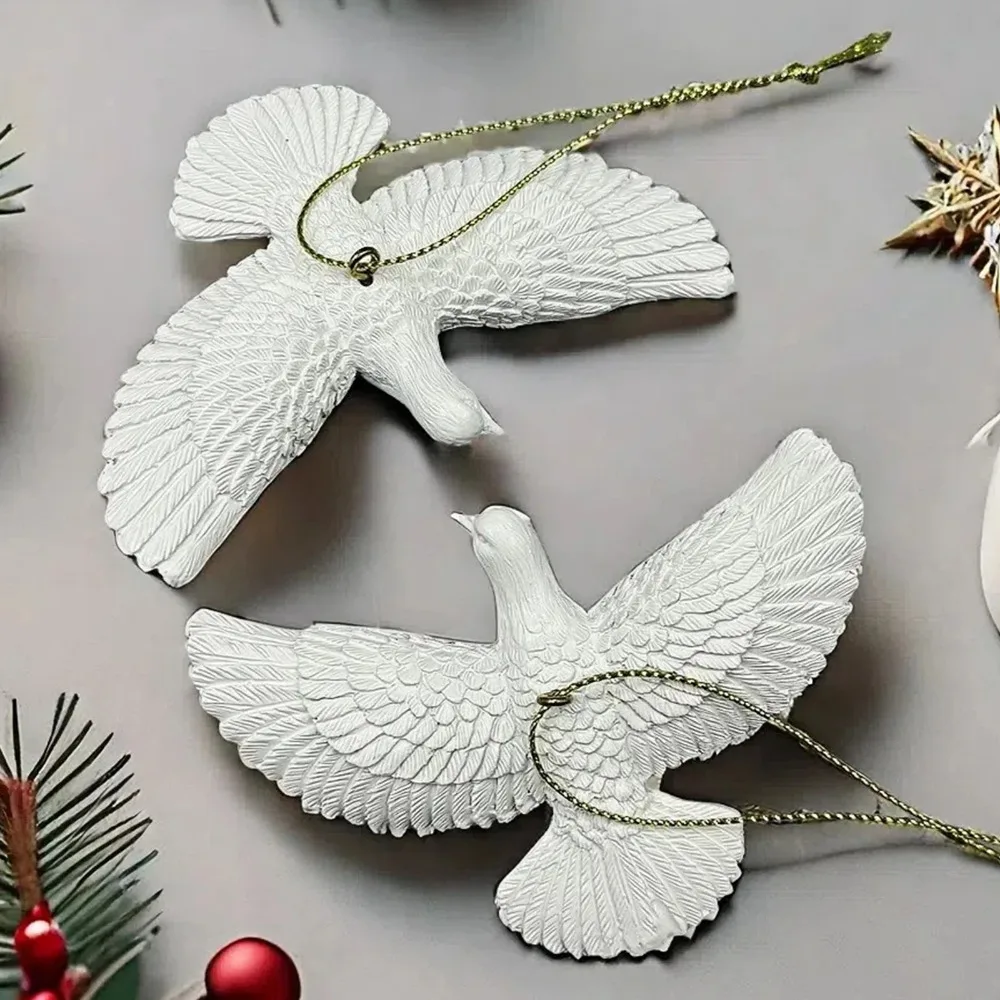 Style Friendship Doves Home Alone 2 Resin Christmas Ornament Doves Christmas Tree Ornaments Best Gift for Someone Special