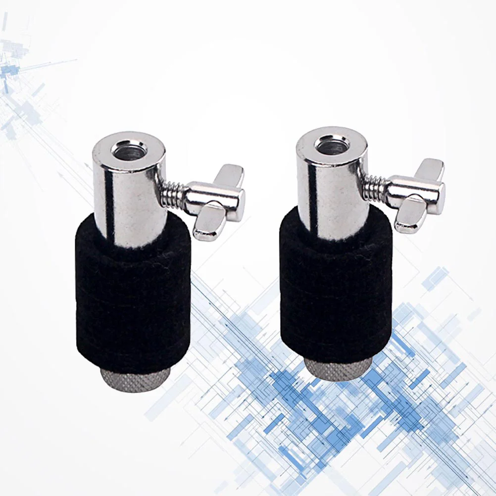2 Pcs Hats Hi-Hat Clutch for Cymbal Stand Jazz Drum Parts Accessories Percussion Black