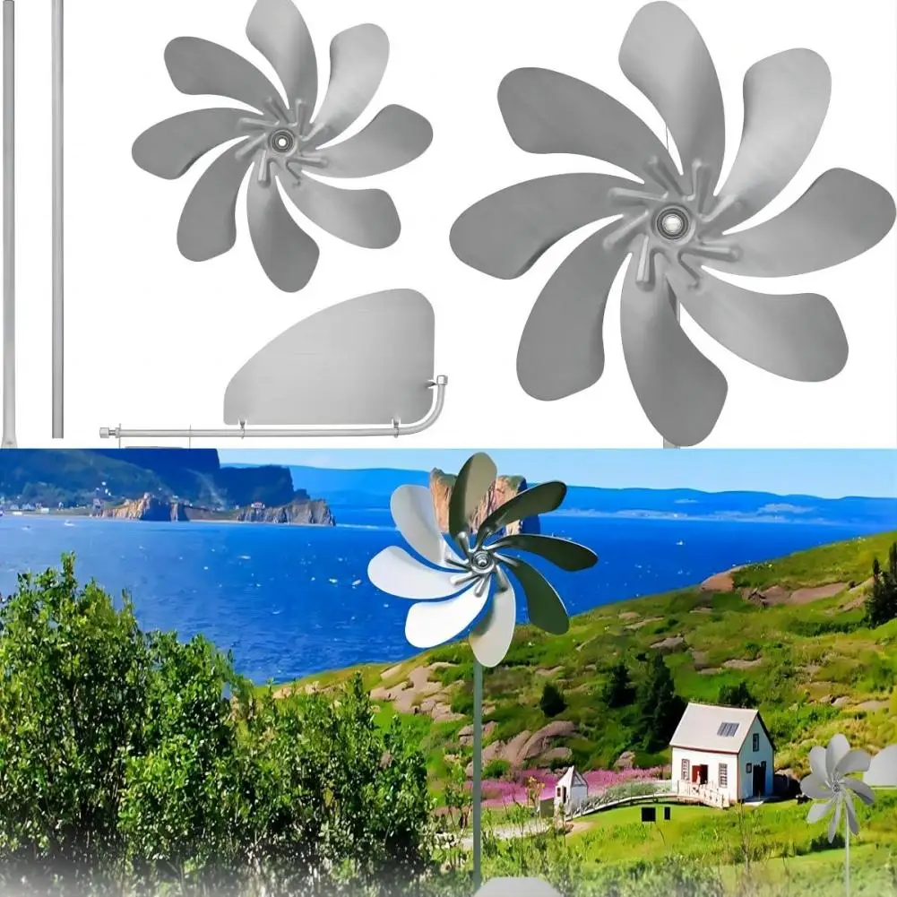 

Yard Windmill 360 Degree Rotation Heavy Duty Windmill Outdoor Wind Catcher Garden Sculptures Stainless Steel Windmills Catchers