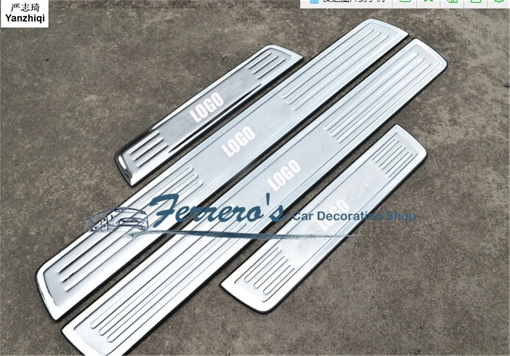 

Free shipping 4pcs/lot stainless steel inside and outside scuff plate door sill car accessories for 2003-2007 HONDA Accord MK7