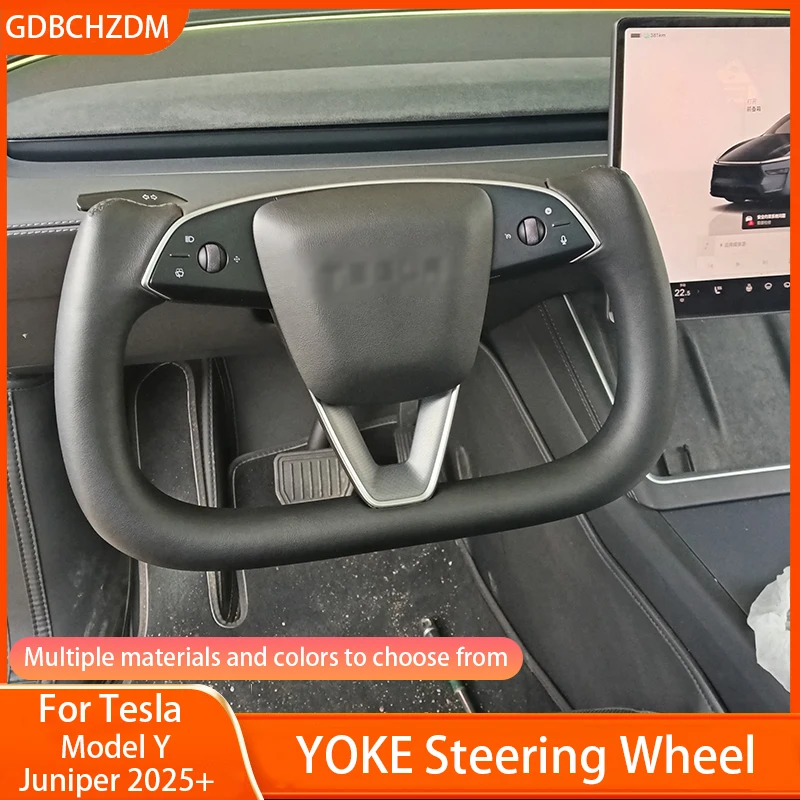 テスラTeslaヨークステアリング 本体 黒色 2025モデルy ジュニパー専用