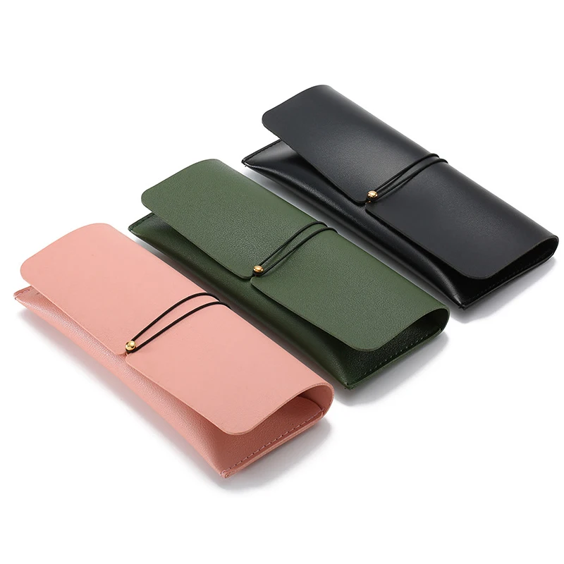 

Футляр для очков для чтения унисекс, дизайнерский футляр для очков из искусственной кожи с пряжкой, аксессуары для мужчин и женщин