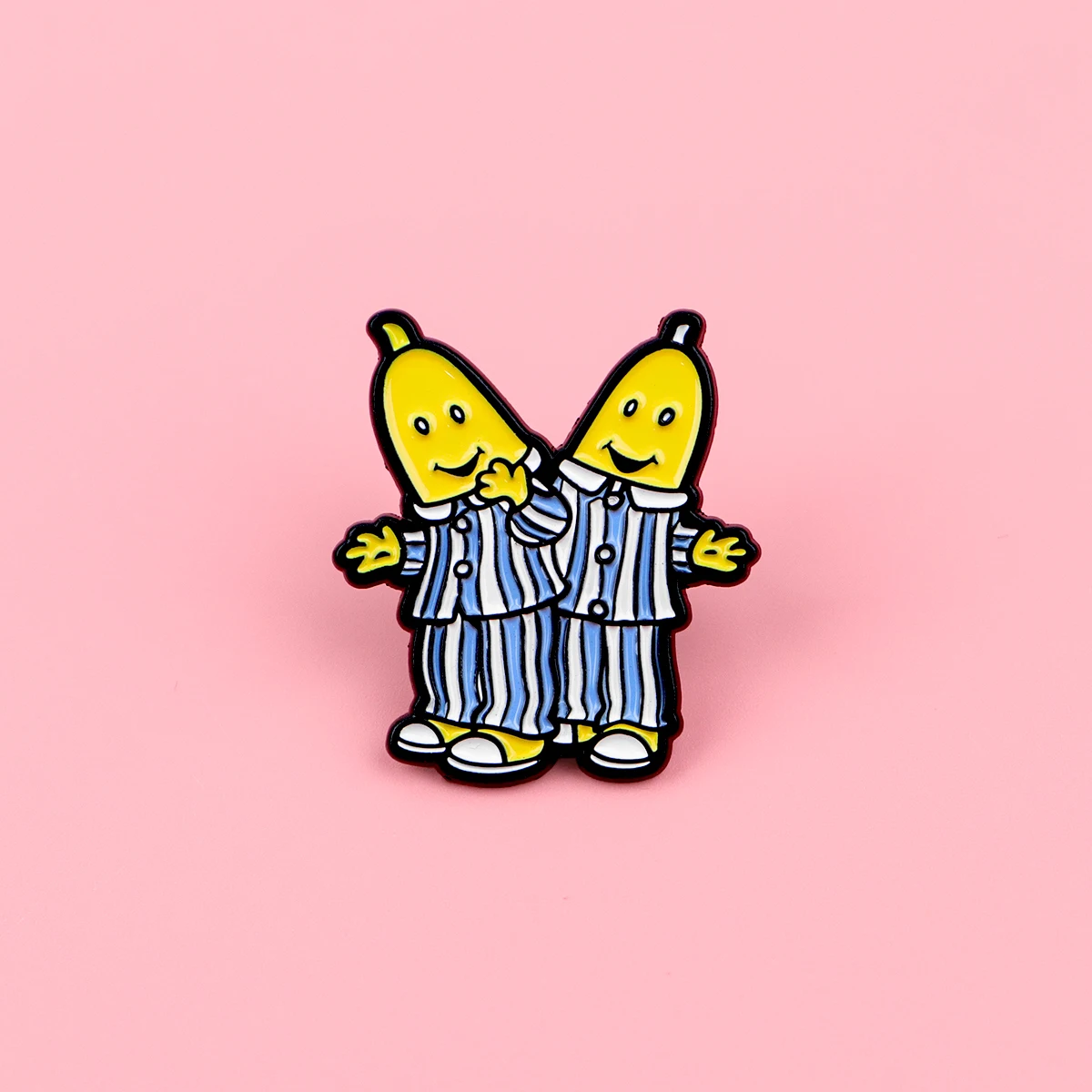 Lustige Pyjama-Bananen-Mann Emaille-Pins Cartoon-Frucht-Brosche Anstecknadel für Rucksack Kleidung Accessoires Modeschmuck Geschenke – Detail 4