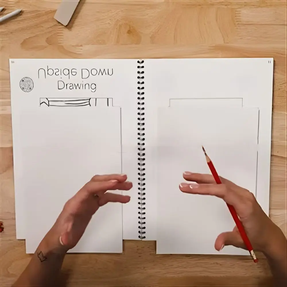 Professionale Questo non è un quaderno per schizzi Libro di esercizi interattivo in carta spessa Libro da disegno per lezioni d'arte Copertina rigida con pagine vuote a righe