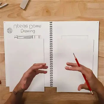 Professionale Questo non è un quaderno per schizzi Libro di esercizi interattivo in carta spessa Libro da disegno per lezioni d'arte Copertina rigida con pagine vuote a righe