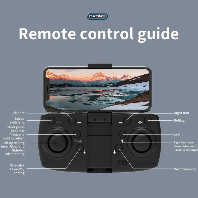 Drone E88 Pro Plegable con Cámara HD Gran Angular, WiFi FPV y Altitude Hold