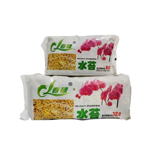 6L/12L Sphagnum Száraz Moha Természetes Kert Szfhagnum Laikus Tenyésztési Szubsztrát Kerti Kellékek Az Orchidea Falaenopsishoz