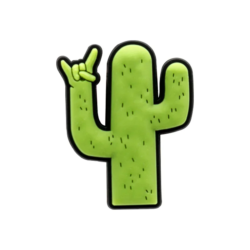 1/9pcs 여자를위한 귀여운 과일 구두 매력 여자 아보카도 선인장 바나나 수박 포도 버섯 구두 장식 핀 방해물 청바지