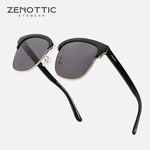 ZENOTTIC 2026 Trend Classic Brand Square Sunglasses Fashion Metal&Acetate UV400 Shade for Unsiex - Image 8