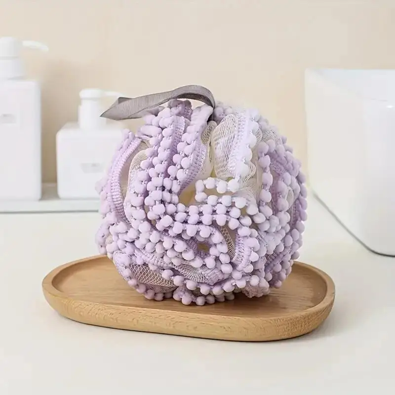 New Foam Sponge Stick Body Soft Shower Flower Tennis Skin Cleaning Tool Bathtub Ball Bathroom Accessories 3