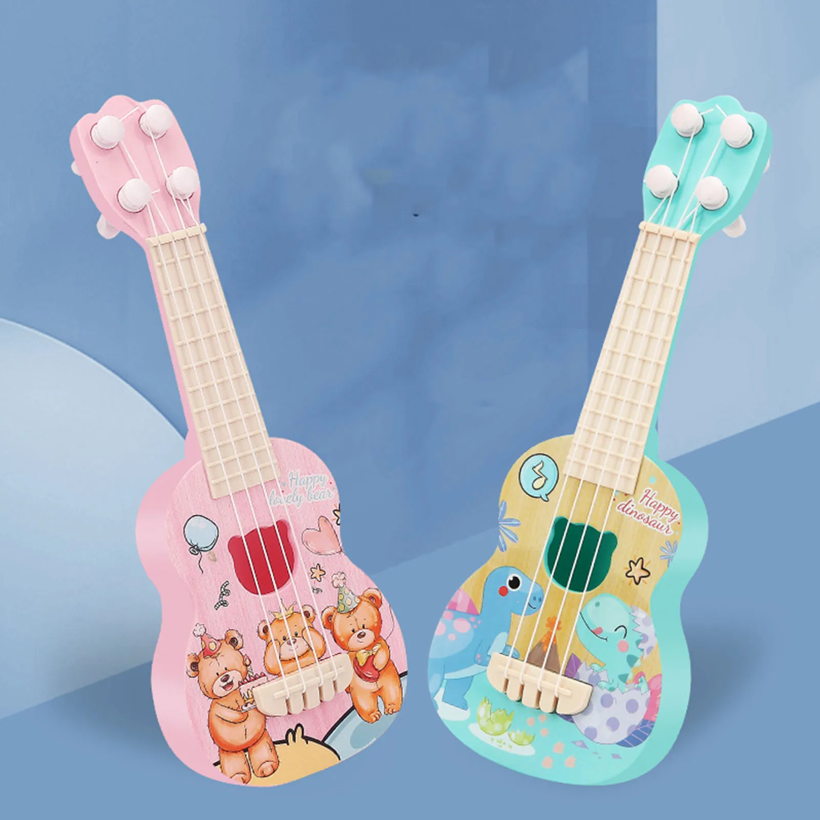 Ukulele Kids Guitar Toy Girls Boys Beginners Mini Guitar Instrument Can Play Music Simulation Toys Birthday Gift