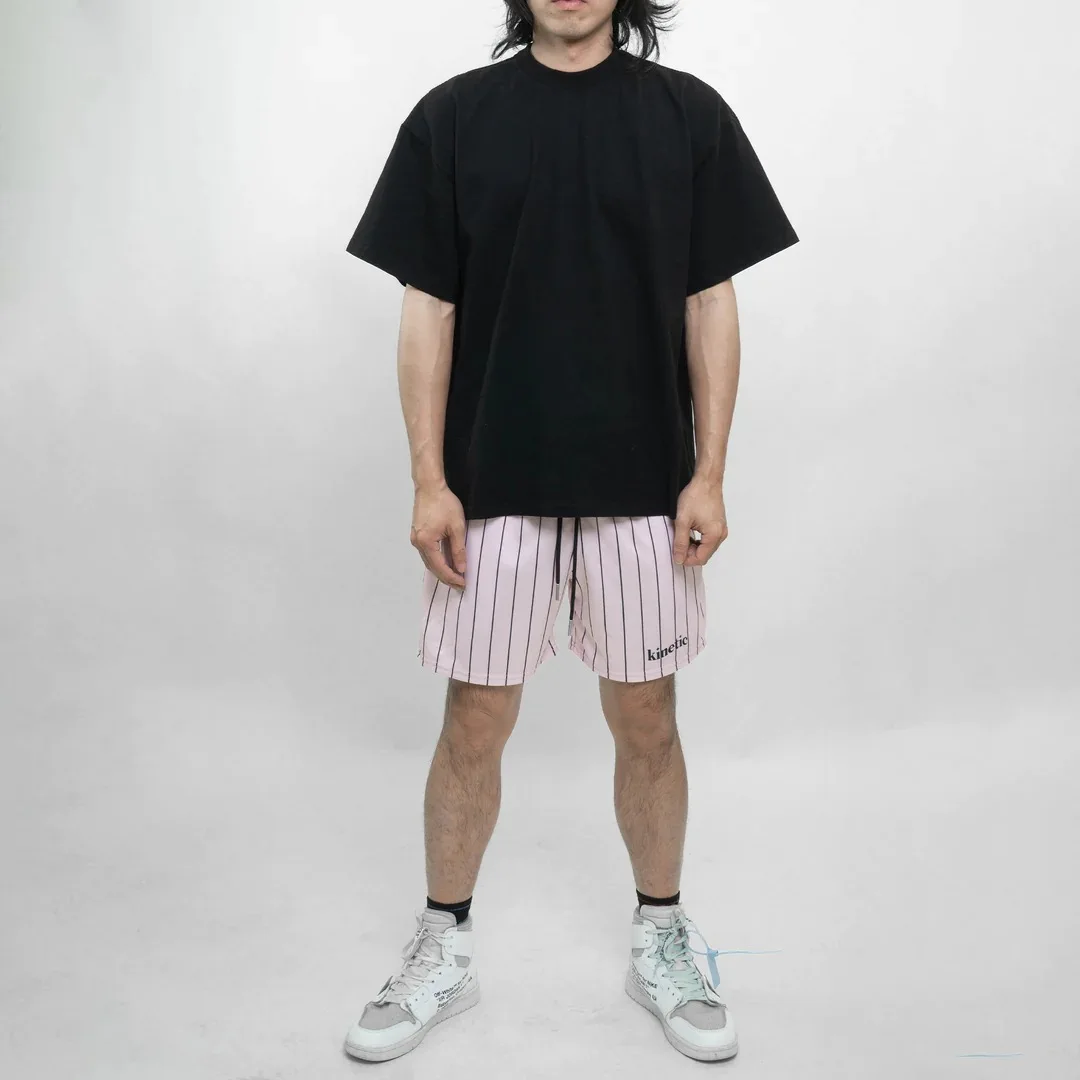 남성용 스트라이프 패턴 캐주얼 반바지, 미국 농구 러닝 쿼터팬츠, 피트니스 반바지, 2024 여름 신상