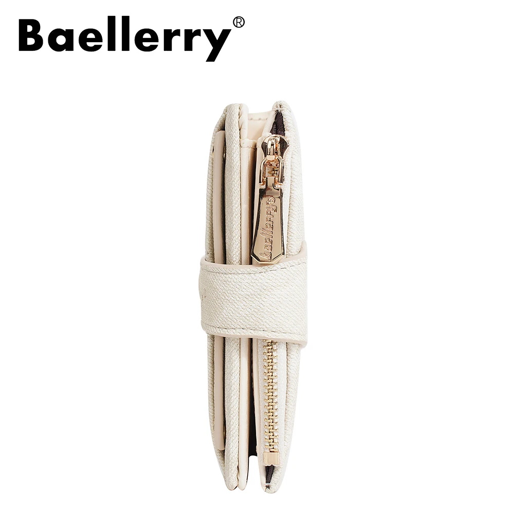 Cute Mini Wallet for Women, Baellerry Ins Fashion Cardholder with Wrist Strap, Small RFID Blocking Zip Around Coin Purse for Gir