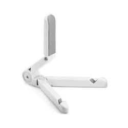 Adjustable Universal Tablet Stand Holder - Sleek Desk Bracket Mount (WHITE)