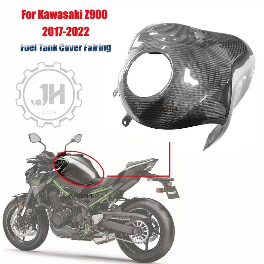 Fuel Tank Cover Fairing Carbon Fiber Motorcycle Accessories for Kawasaki Z900