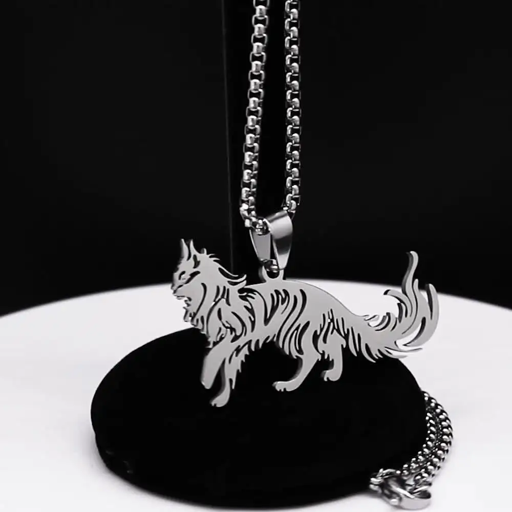 Collana Gatto Carina Per Donne – Ciondolo In Acciaio Inox – Gioielli Delicati Per Amanti Dei Gatti – Oro O Argento