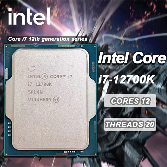 Intel Core i7 12700K New i7 12700K 3 6 GHz Twelve Core Twenty Thread L3 25M