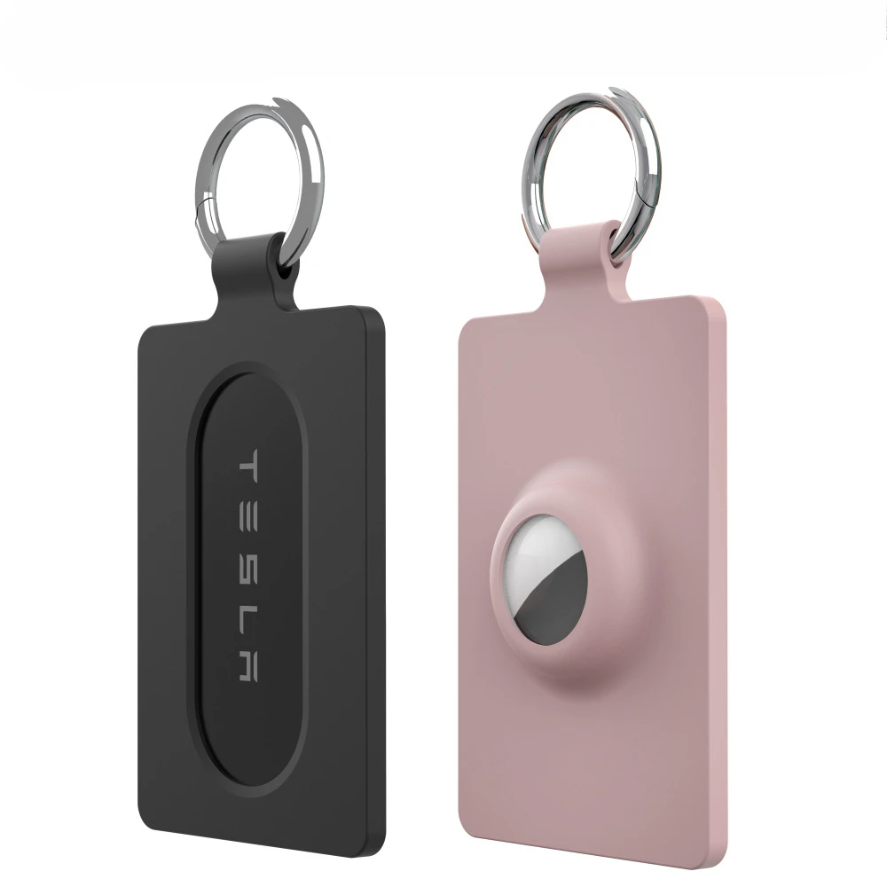 Car Smart Remote Key Card Cover Airtag Case Shell Holder Protection for Tesla Model 3 Model Y Keychain Styling Accessories car key cover