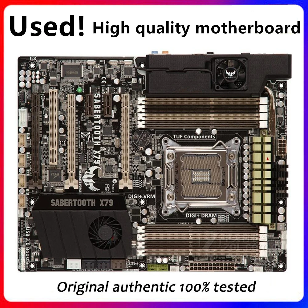 Per Sabertooth X79 Usato Originale Per Intel X79 Socket Lga 2011 Ddr3 Scheda Madre Lga2011 Mainboard