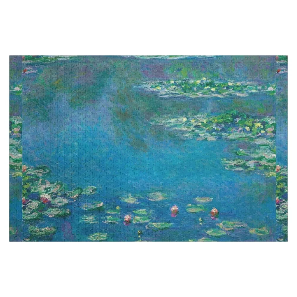 

Водяные лилии-серия Monet, пазл, деревянные композиции для детей, индивидуальные картинки, пазл