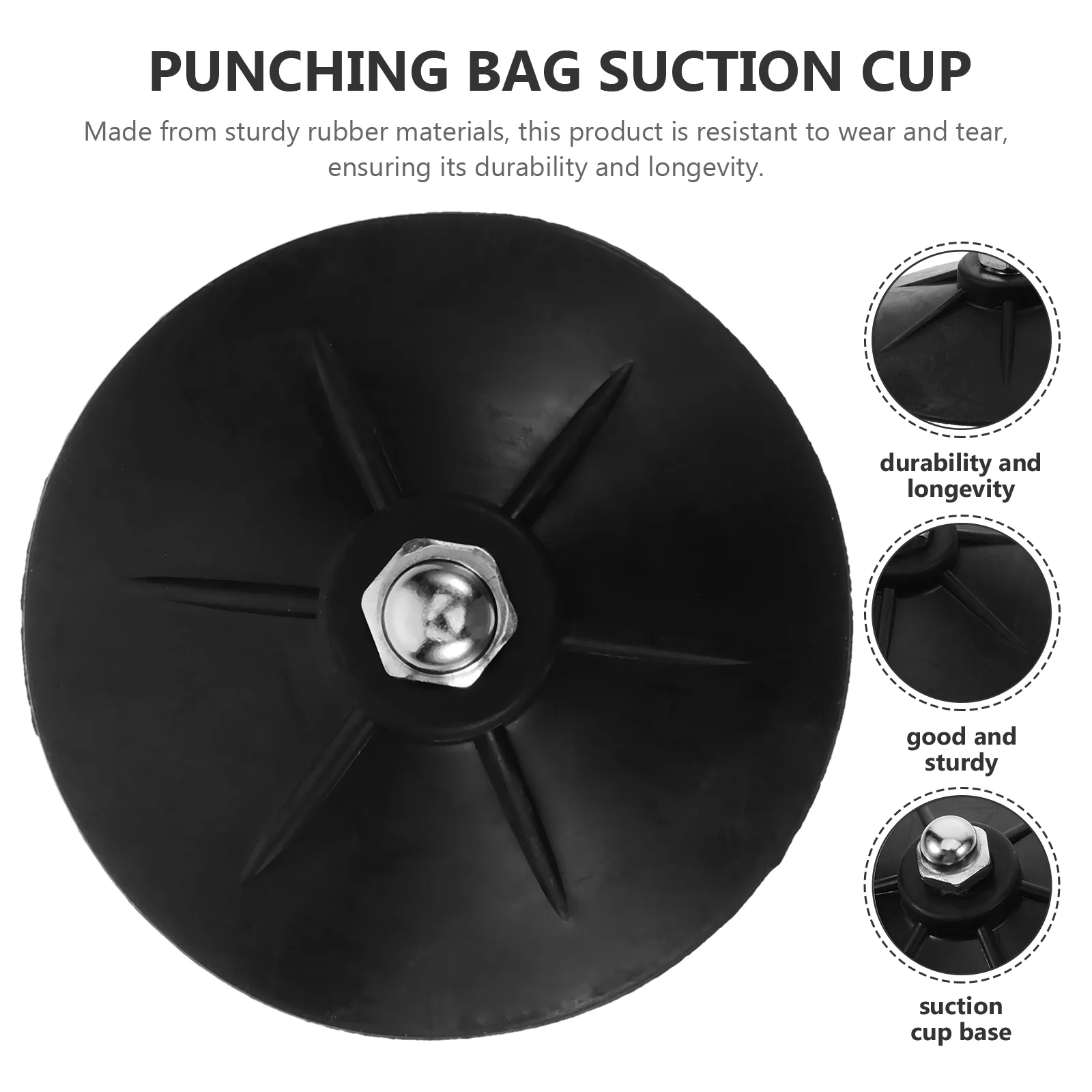6pcs Punching Bag Cups Heavy Duty Rubber Base Set Freestanding Boxing Stable Accessories Anti Training Equipment