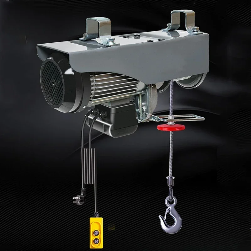 12m 20m 30m Micro Electric Hoist 220V Crane Household Small Lift Hoist 1 Ton / 0.5T Winch Decoration Crane electric hoist