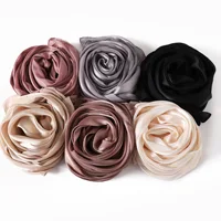 Fashion Satin Scarf Women Headscarf Shawl Wrap Muslim Hijab Breathable Bandanas Headband Bufanda Foulard Turbante Mujer 180*70cm